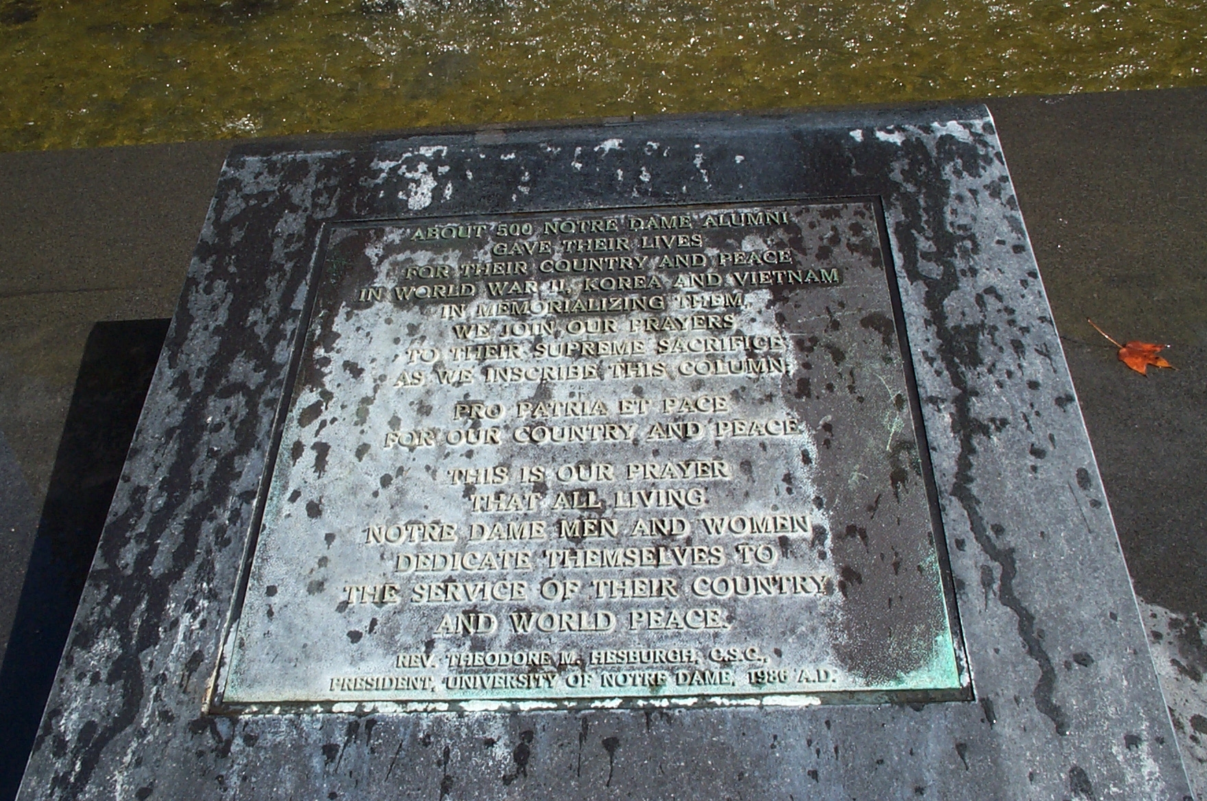 Clarke Peace Memorial Marker