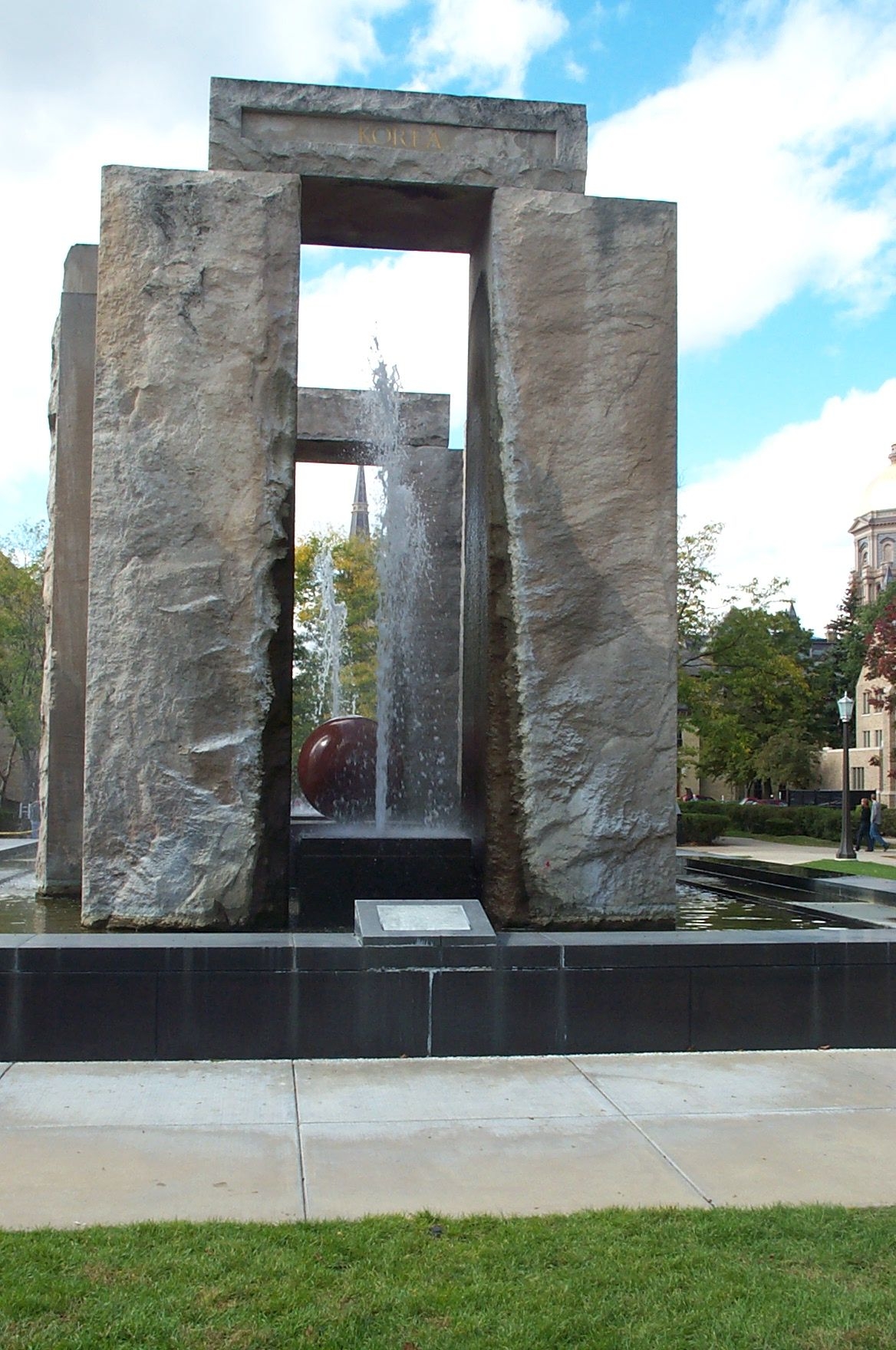 Clarke Peace Memorial Fountain view from the east