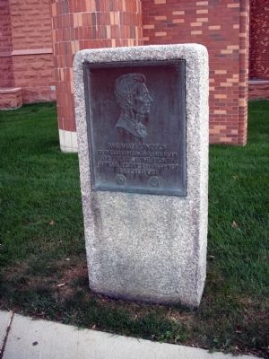 Abraham Lincoln - Eighth Judicial District Marker image. Click for full size.