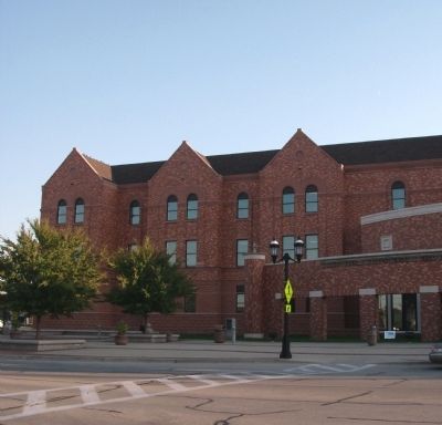 Champaign County Court House -and- Marker image. Click for full size.