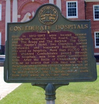Confederate Hospitals Marker image. Click for full size.
