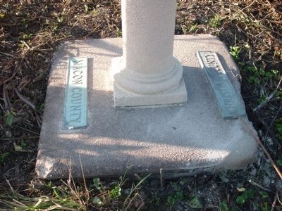 Marker Base with County Name Plates. Click for full size. Marker Base with County Name Plates image. Click for full size.