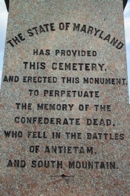 Washington Confederate Cemetery Monument - Maryland. Click for full size. Washington Confederate Cemetery Monument - Maryland image. Click for full size.