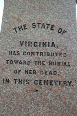 Washington Confederate Cemetery Monument - Virginia. Click for full size. Washington Confederate Cemetery Monument - Virginia image. Click for full size.