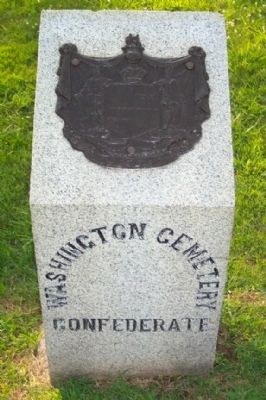 Washington Confederate Cemetery Boundary Marker image. Click for full size.
