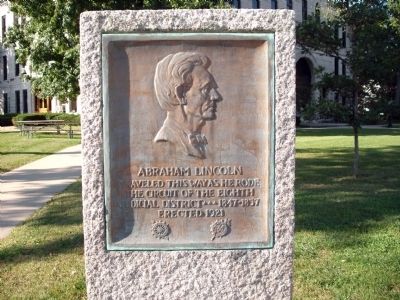 Abraham Lincoln - Eighth Judicial District Marker. Click for full size. Abraham Lincoln - Eighth Judicial District Marker image. Click for full size.