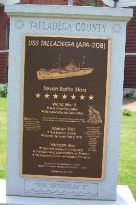 USS Talladega (APA-208) Marker image. Click for full size.