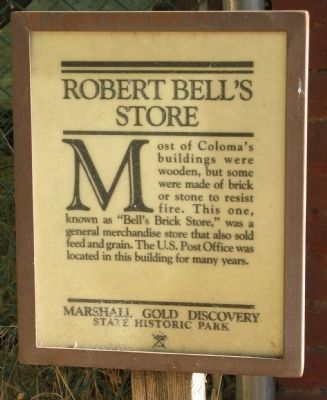 Robert Bell's Store Marker. Click for full size. Robert Bell's Store Marker image. Click for full size.