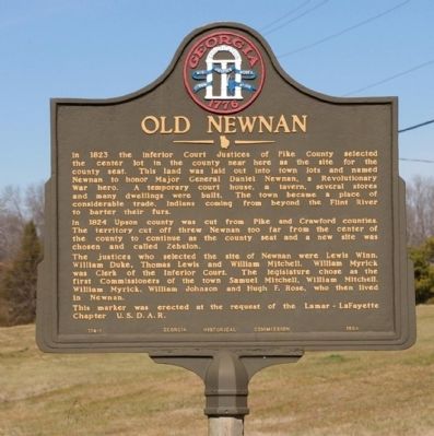 Old Newnan Marker image. Click for full size.