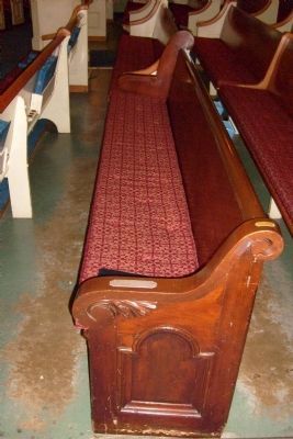Abraham Lincoln's Pew. Click for full size. Abraham Lincoln's Pew image. Click for full size.