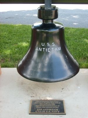 Bell from the USS Antietam. Click for full size. Bell from the USS Antietam image. Click for full size.