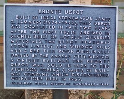 Bronte Depot Marker image. Click for full size.