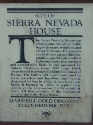 Sierra Nevada House Marker image. Click for full size.