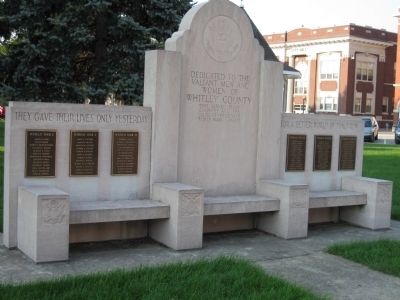 Full View - - Whitley County War Memorial. Click for full size. Full View - - Whitley County War Memorial image. Click for full size.