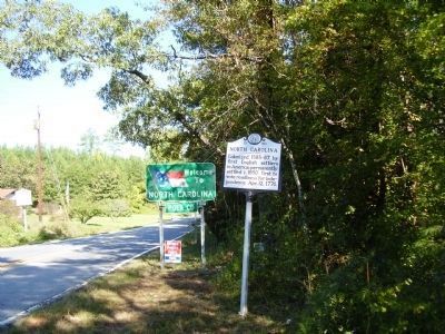 North Carolina Marker. Click for full size. North Carolina Marker image. Click for full size.