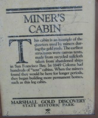 Miners Cabin Marker image. Click for full size.