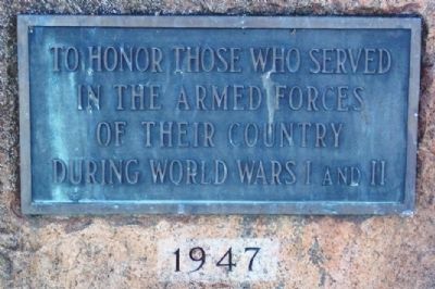 World Wars Memorial Marker image. Click for full size.