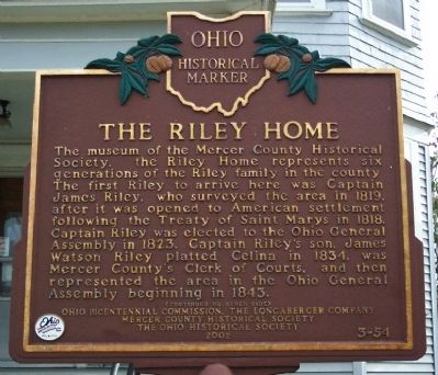 The Riley Home Marker (Side A) image. Click for full size.