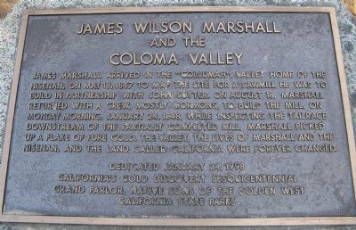 James Wilson Marshall Marker image. Click for full size.