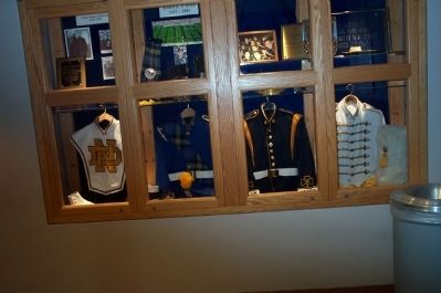 Notre Dame Band Uniforms past and present image. Click for full size.