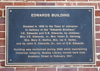 Edwards Building Marker image. Click for full size.