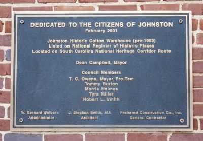 Edwards Building Dedication Plaque image. Click for full size.