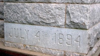 Cornerstone Placed July 4, 1894 image. Click for full size.