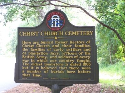 Christ Church Cemetery Marker image. Click for full size.