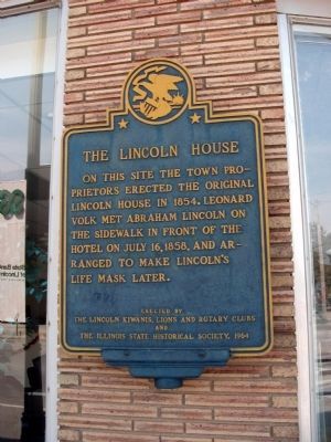 The Lincoln House Marker image. Click for full size.