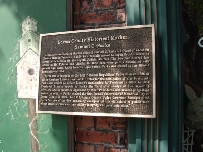 Samuel C. Parks Marker. Click for full size. Samuel C. Parks Marker image. Click for full size.
