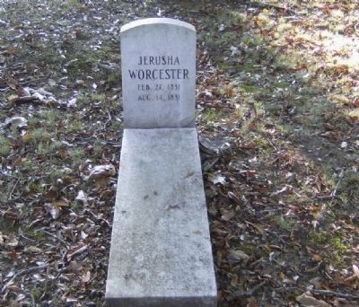 New Echota Cemetery Marker-Jerusha Headstone image. Click for full size.
