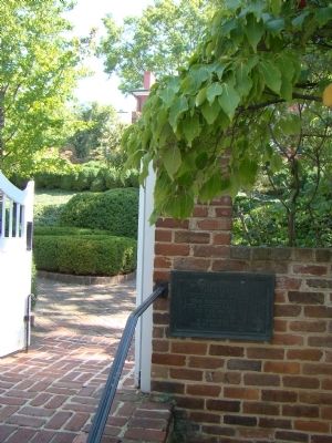 Entrance to the Garden Behind the Birthplace of Woodrow Wilson image. Click for full size.