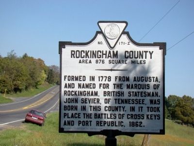 Rockingham County face of Marker image. Click for full size.