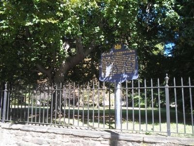 Marker on Germantown Avenue. Click for full size. Marker on Germantown Avenue image. Click for full size.