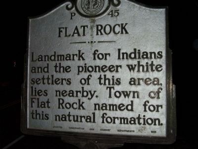 Flat Rock Marker image. Click for full size.