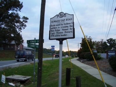 Howard Gap Road Marker. Click for full size. Howard Gap Road Marker image. Click for full size.