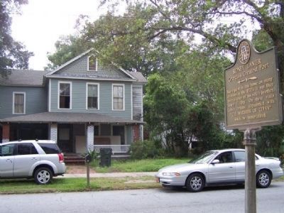Sidney Lanier Marker and Day House. Click for full size. Sidney Lanier Marker and Day House image. Click for full size.
