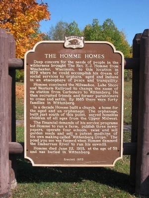 The Homme Homes Marker image. Click for full size.