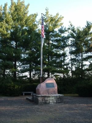 Long View - - First Home of Abraham Lincoln in Illinois Marker. Click for full size. Long View - - First Home of Abraham Lincoln in Illinois Marker image. Click for full size.