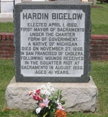 Hardin Bigelow Marker. Click for full size. Hardin Bigelow Marker image. Click for full size.