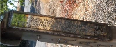 Pony Express Trail Marker Plaque. Click for full size. Pony Express Trail Marker Plaque image. Click for full size.
