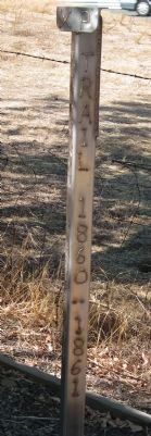 Southeast Side of Pony Express Trail Marker. Click for full size. Southeast Side of Pony Express Trail Marker image. Click for full size.