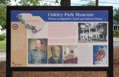 Oakley Park Museum Marker image. Click for full size.