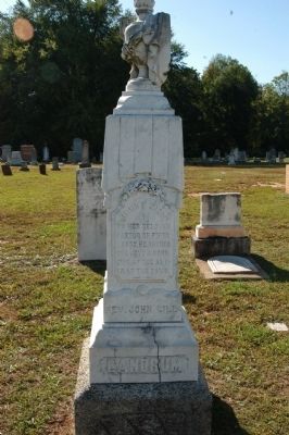 Grave marker for Rev. John Gill Landrum image. Click for full size.