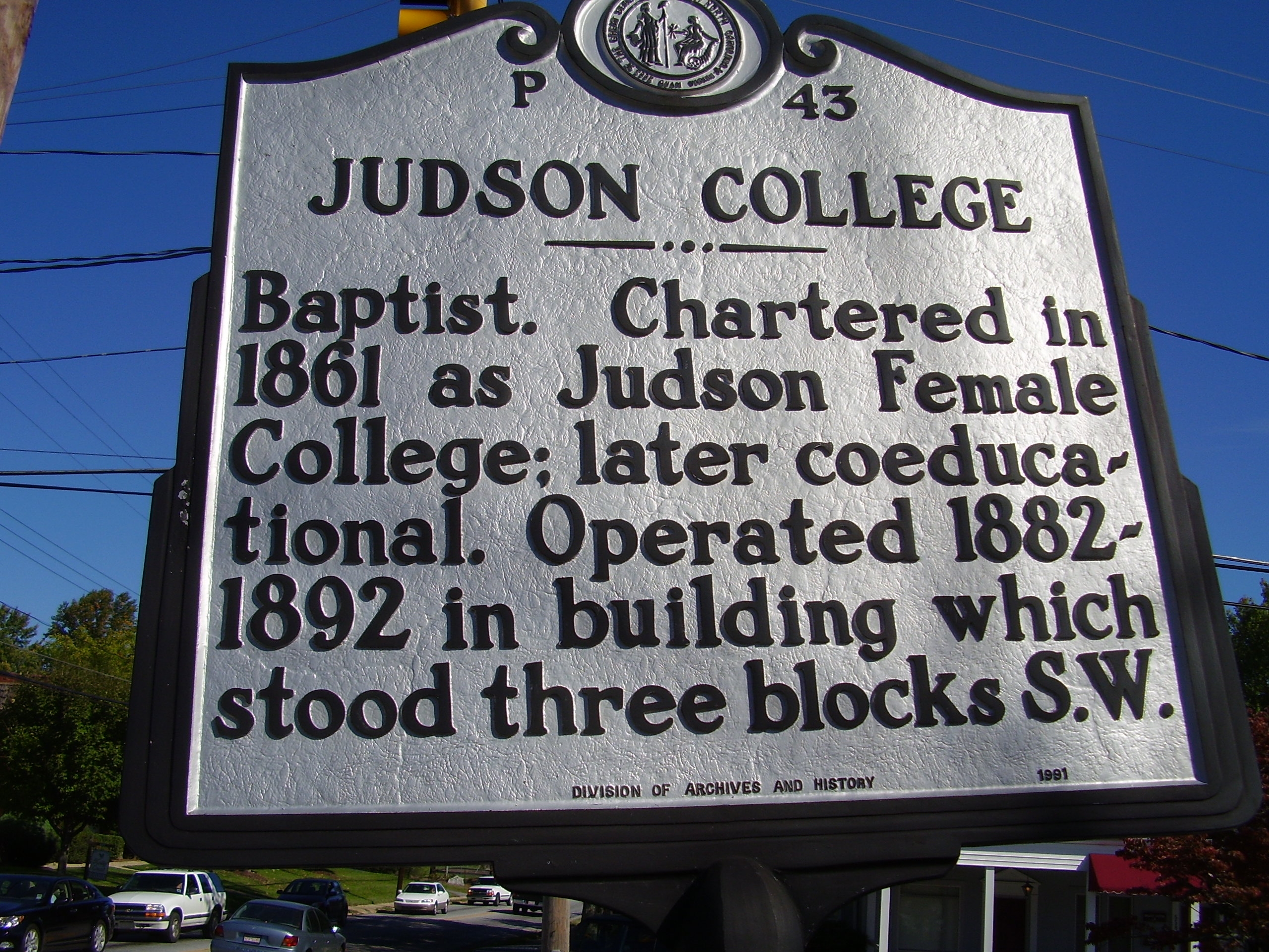Judson College Marker