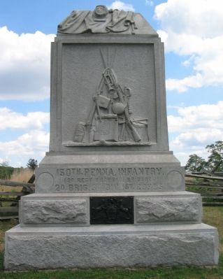 150th Pennsylvania Infantry Monument image. Click for full size.