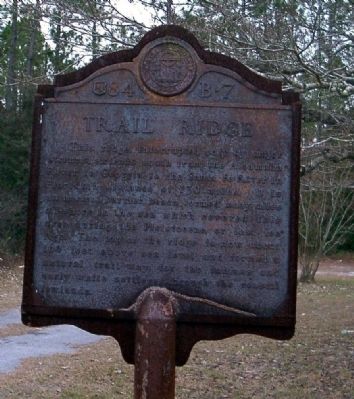 Trail Ridge Marker. Click for full size. Trail Ridge Marker image. Click for full size.