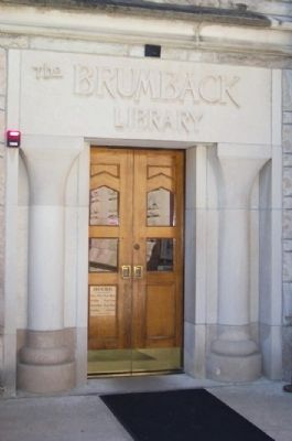 The Brumback Library Rear Entrance image. Click for full size.