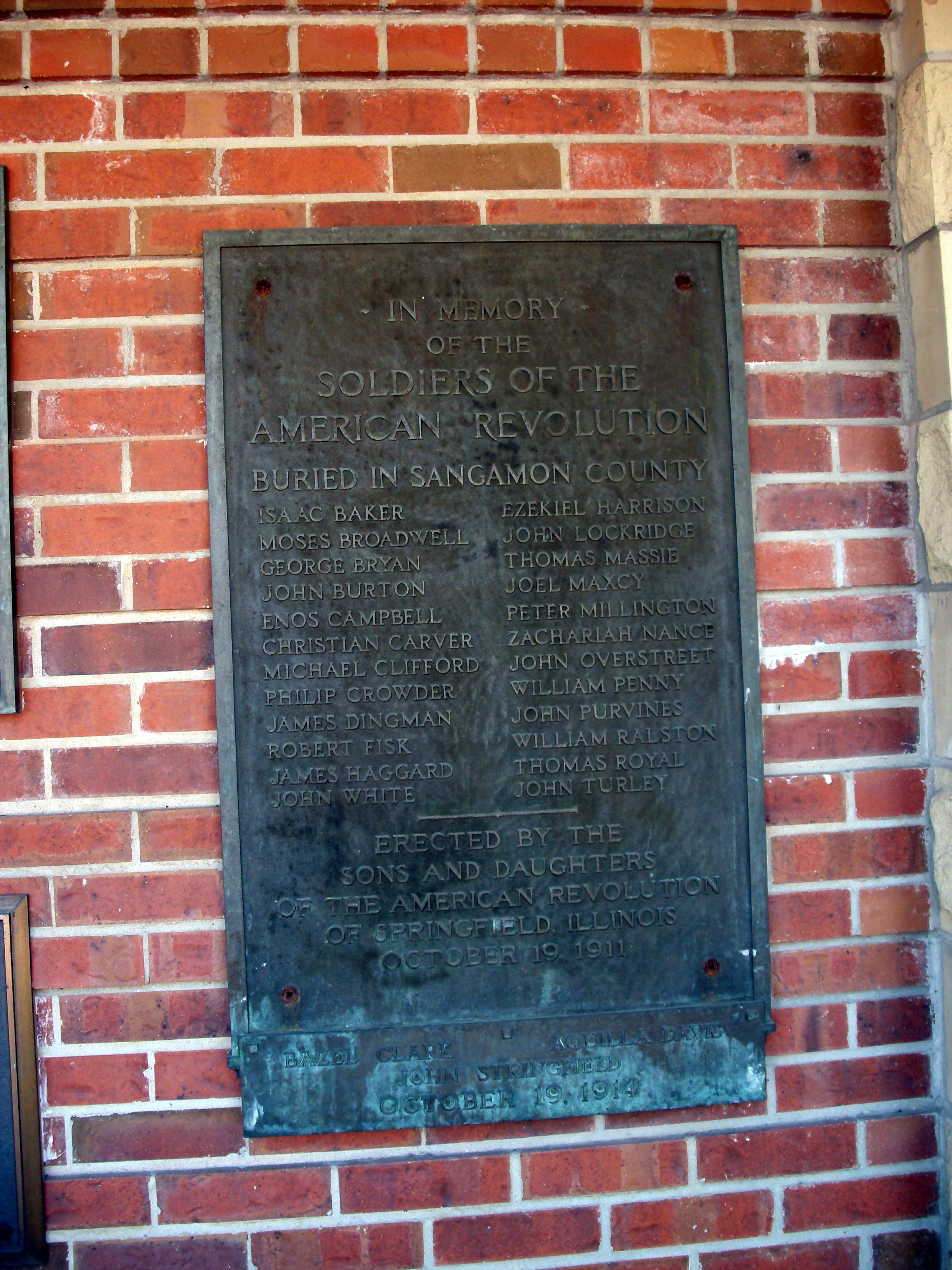 Soldiers of the American Revolution Marker