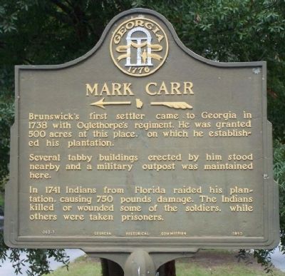 Mark Carr Marker image. Click for full size.
